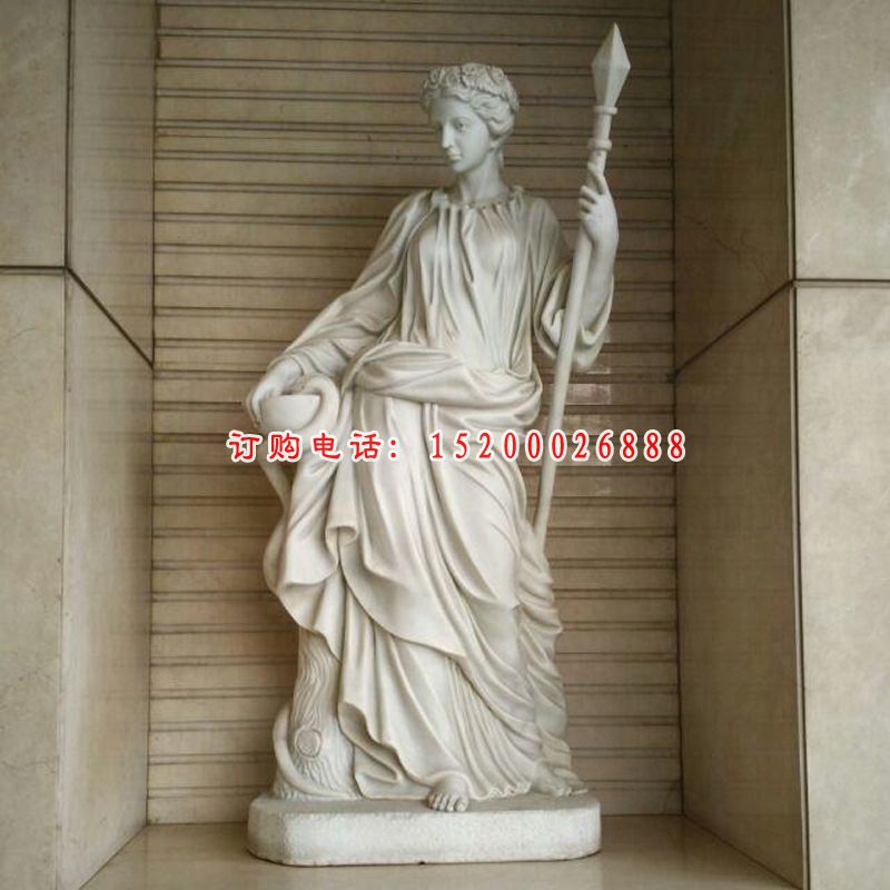 西方人物石雕，汉白玉人物雕塑 (4)