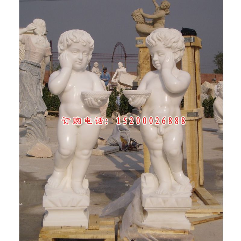 小孩石雕，人物石雕 (2)