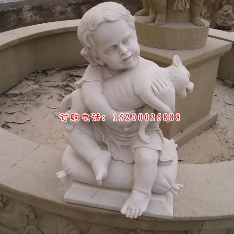 小孩石雕，人物石雕 (1)