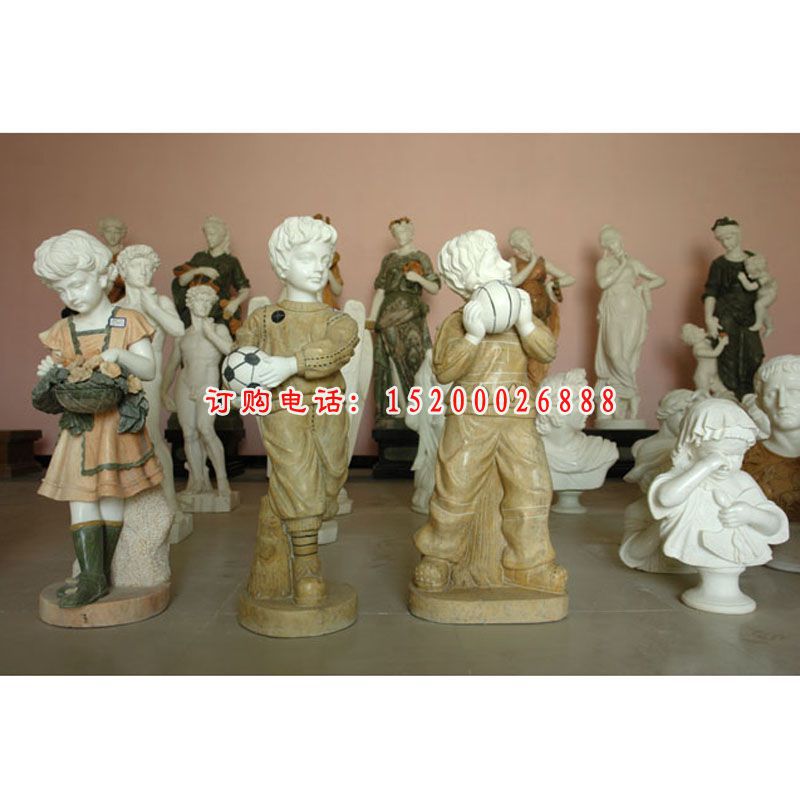 小孩石雕，人物石雕 (3)