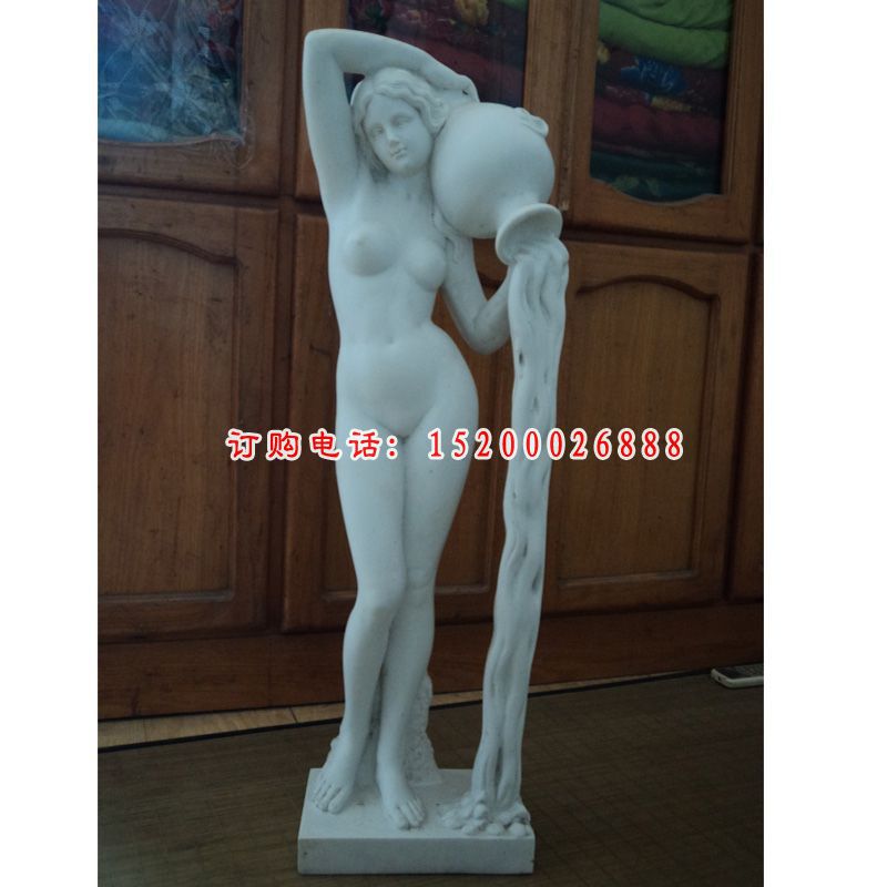 汉白玉人物石雕，西方美女石雕 (2)