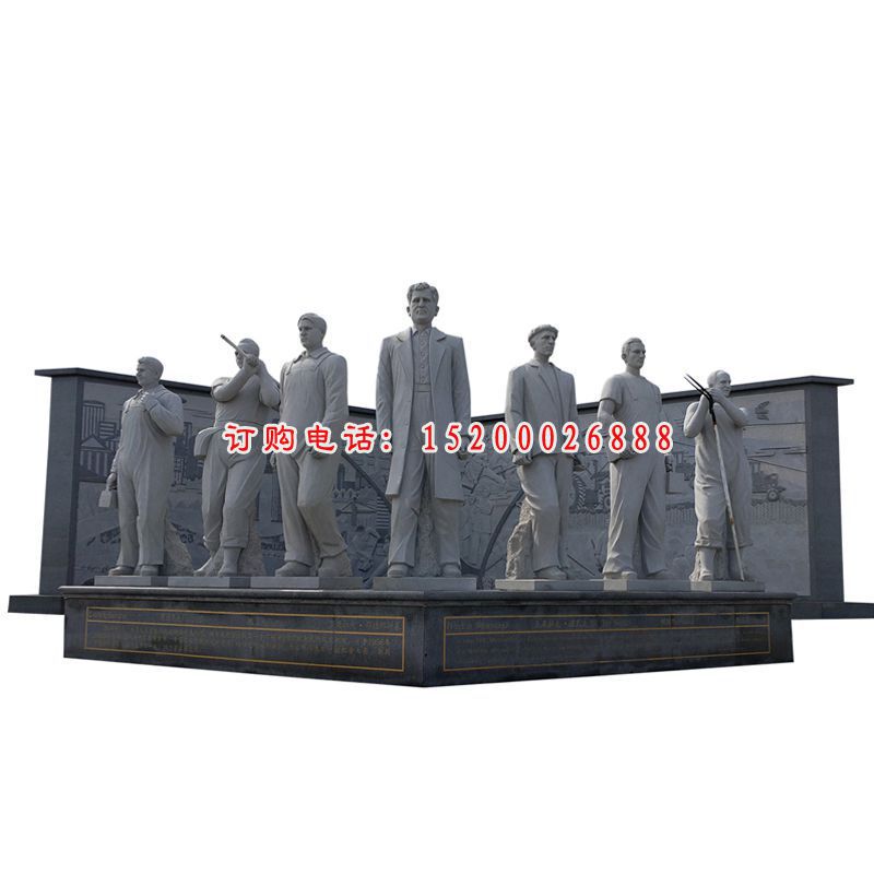 西方人物石雕，公园人物石雕