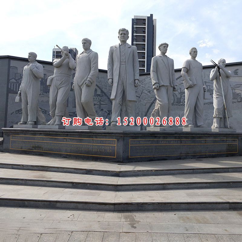 西方人物石雕，广场景观石雕