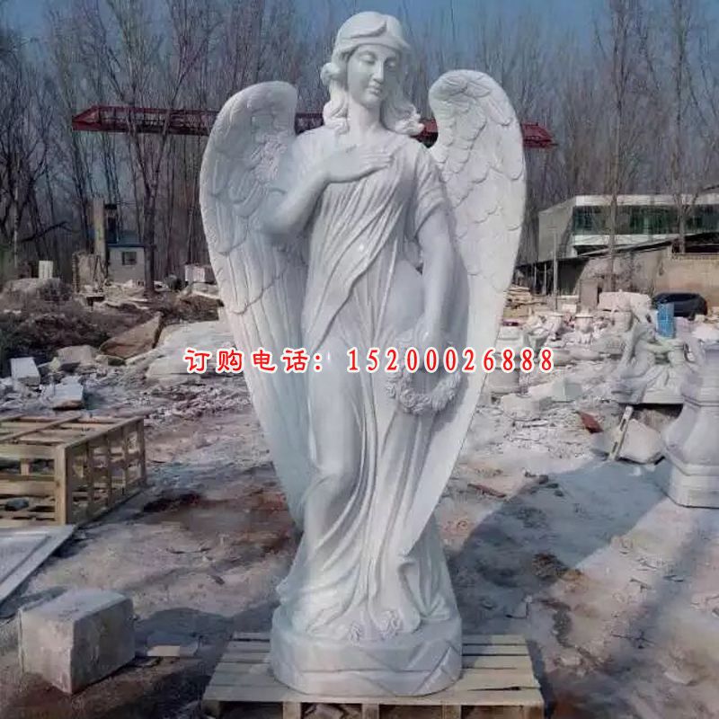 西方人物石雕，天使雕塑