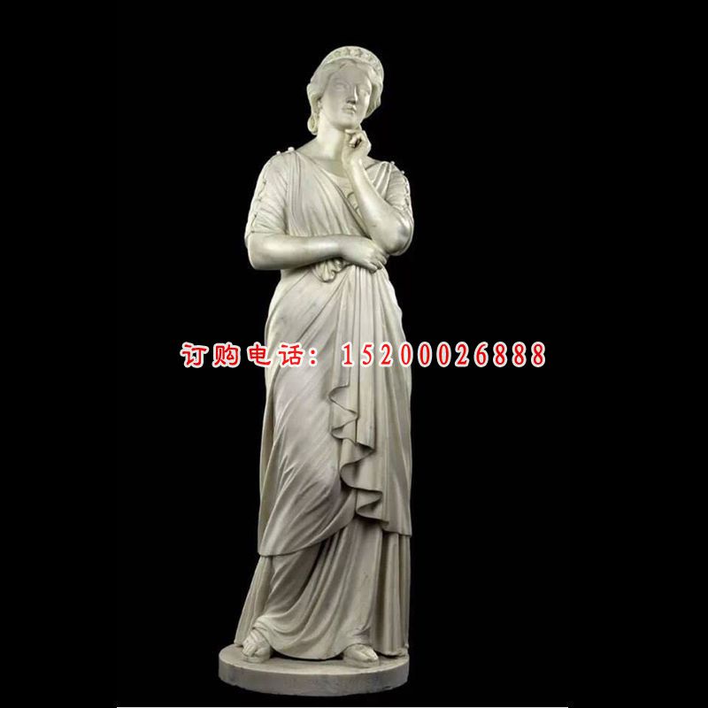 大理石西方美女  石雕广场人物雕塑 (6)