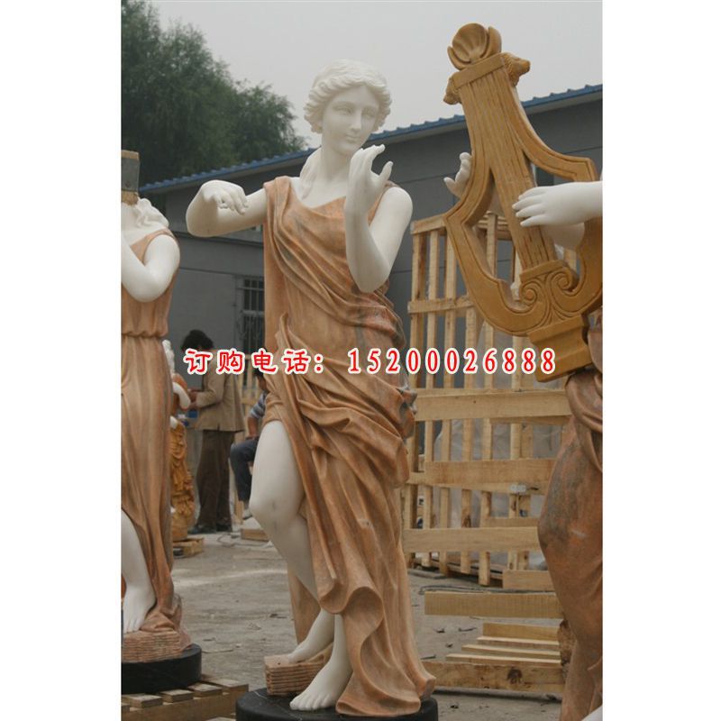 人物石雕，汉白玉人物石雕