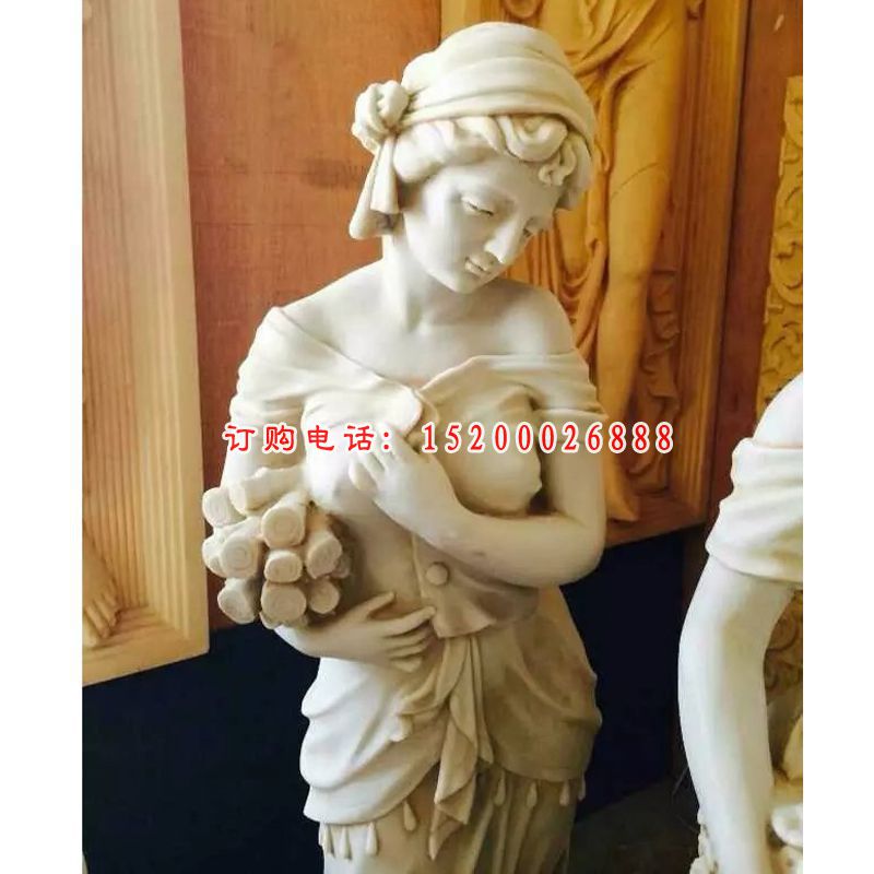 西方美女石雕，广场人物景观雕塑 (1)