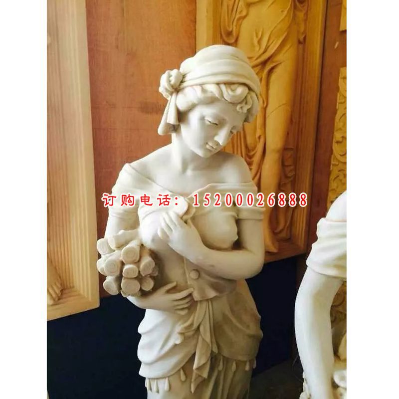 西方美女石雕，广场人物景观雕塑 (3)