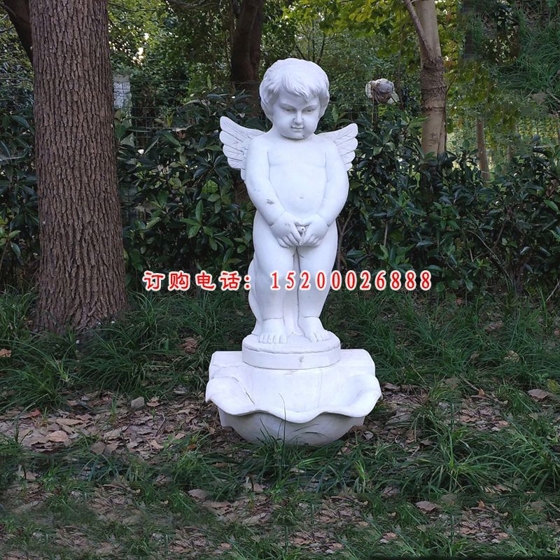 大理石小美女   石雕公园儿童雕塑