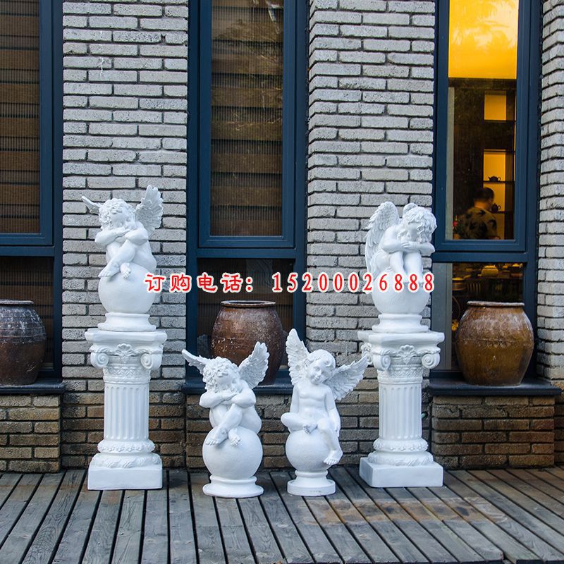 石雕小天使 庭院人物雕塑