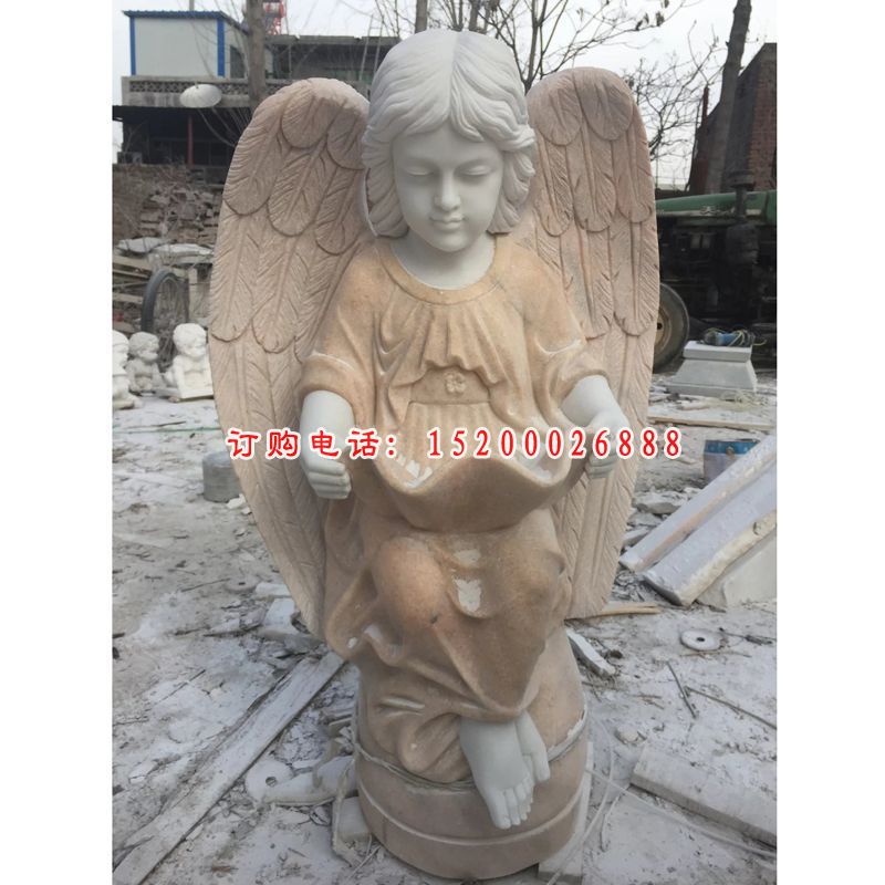 小天使石雕，西方小天使雕塑