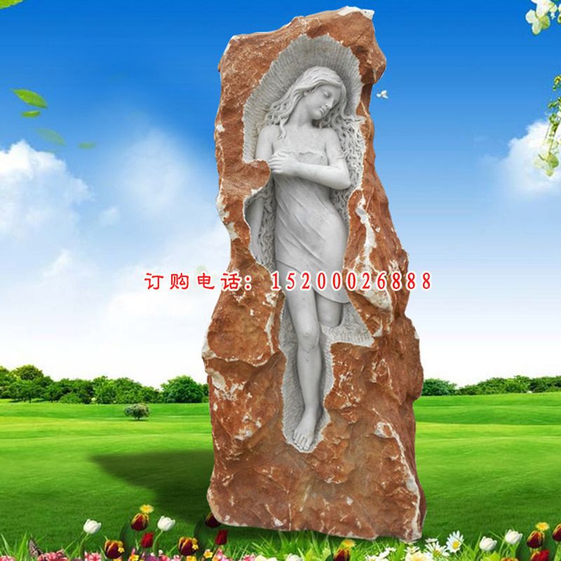 西方天使石雕 公园人物石雕
