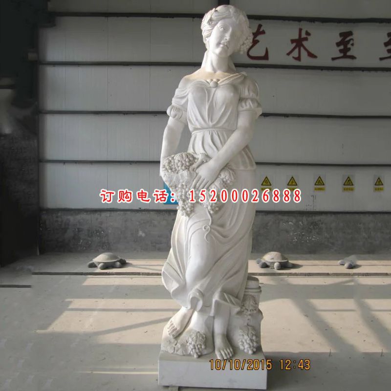 汉白玉西方人物石雕