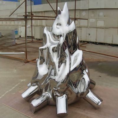 不锈钢火焰雕塑  不锈钢抽象雕塑