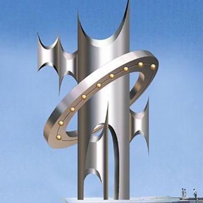 文明开放雕塑 公园不锈钢雕塑 