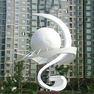 创意抽象太阳景观 不锈钢雕塑