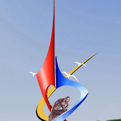 不锈钢飞翔   广场景观雕塑