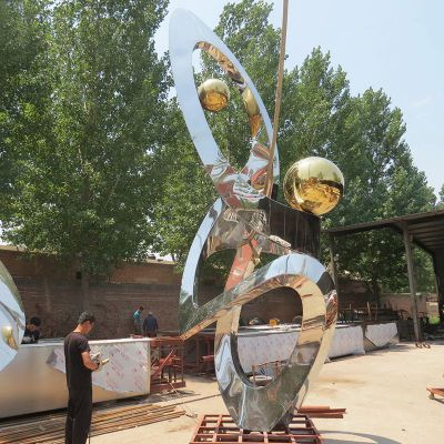 不锈钢学无止境雕塑校园不锈钢雕塑
