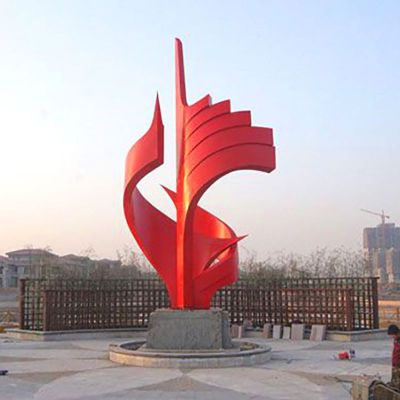 不锈钢一帆丰顺   广场景观雕塑
