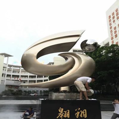 不锈钢翱翔雕塑，广场景观雕塑