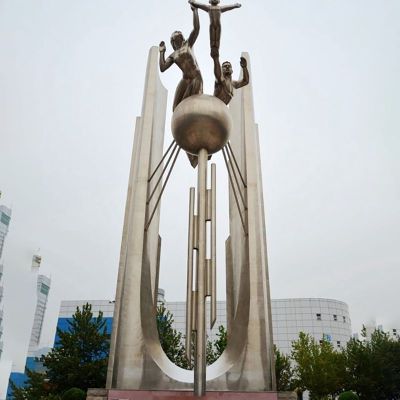 不锈钢翱翔天空  广场景雕塑