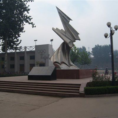 不锈钢飞翔雕塑 校园飞翔不锈钢雕塑