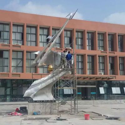不锈钢飞向明天雕塑 不锈钢校园雕塑 