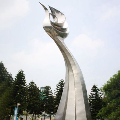 不锈钢飞翔艺术雕塑  公园景观雕塑