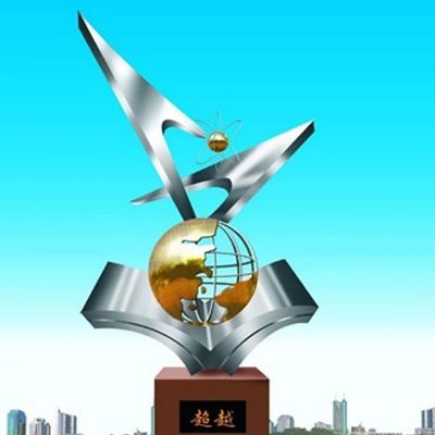 不锈钢超越雕塑  广场不锈钢雕塑