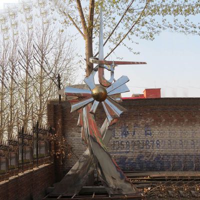 不锈钢光明未来雕塑校园不锈钢雕塑
