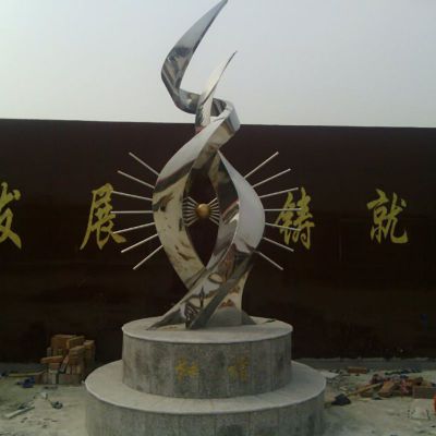 不锈钢抽象雕塑 校园不锈钢雕塑