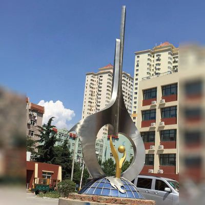 不锈钢崛起雕塑  广场不锈钢雕塑 