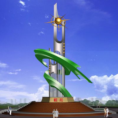 不锈钢崛起雕塑城市不锈钢雕塑
