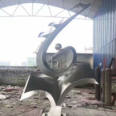 不锈钢抽象科技  广场景观雕塑