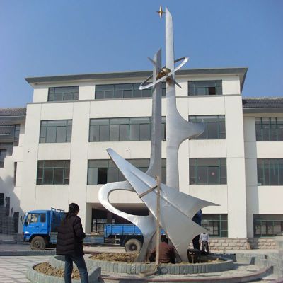 不锈钢科技雕塑-科技之星雕塑