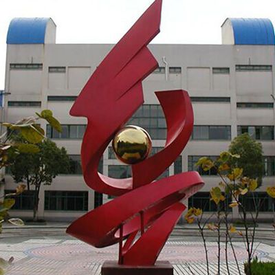 不锈钢起舞抽象人物雕塑 广场景观雕塑