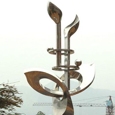 不锈钢升华树叶  公园景观雕塑