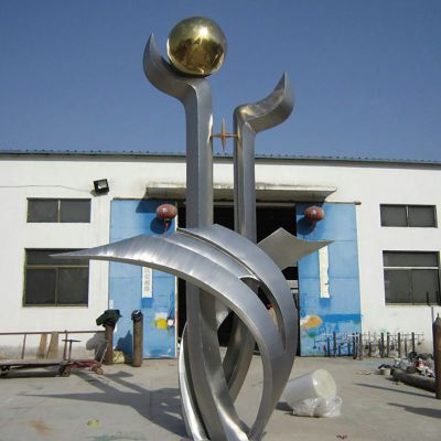 不锈钢一帆凤顺  公园景观雕塑