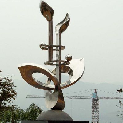 校园不锈钢萌芽雕塑 不锈钢学校景观雕塑 