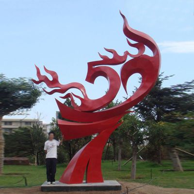 不锈钢升华抽象  广场景观雕塑