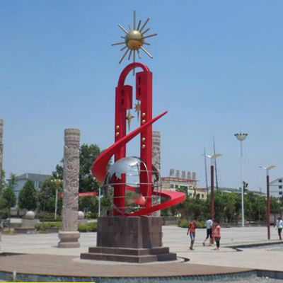 不锈钢太阳花  广场景观雕塑