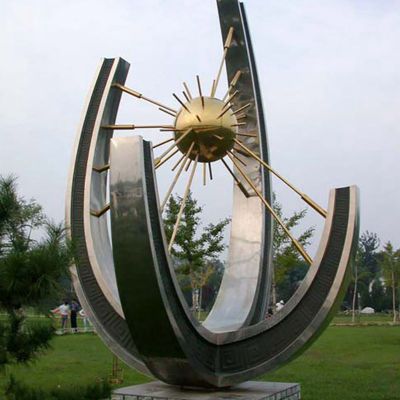 不锈钢太阳针   广场景观雕塑