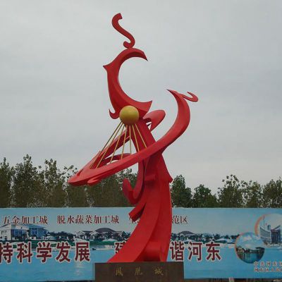 不锈钢太阳之神 企业景观雕塑