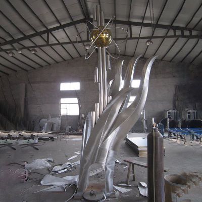 不锈钢景观雕塑  抽象景观雕塑