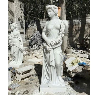 西方美女石雕，汉白玉西方人物雕塑