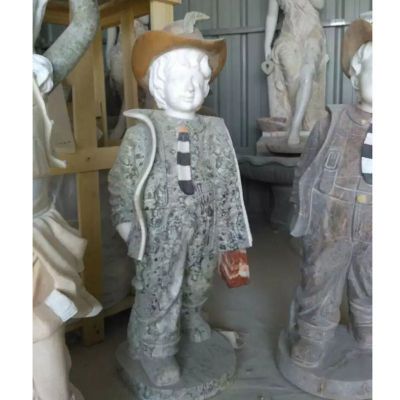 西方小孩雕塑，西方人物石雕