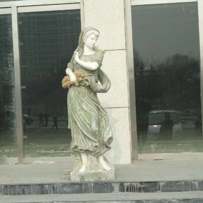 丰收女神石雕，西方人物雕塑 
