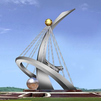 不锈钢航帆    广场景观雕塑