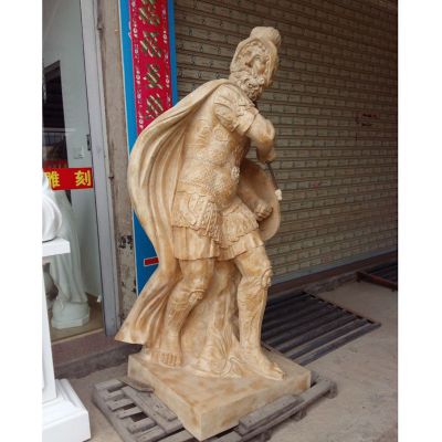 西方战士石雕，人物石雕