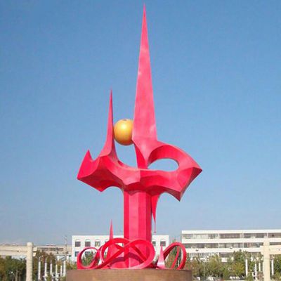 不锈钢紫荆花   广场景观雕塑 